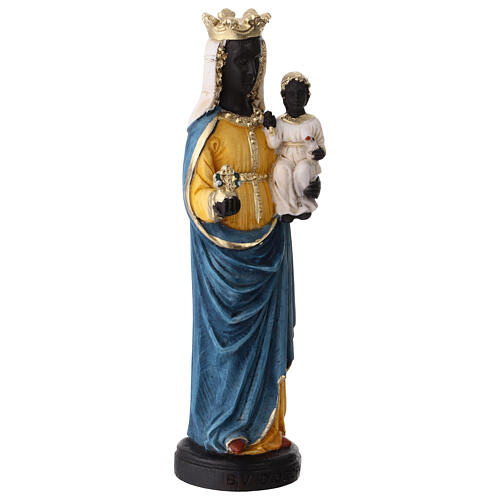 Our Lady of Oropa Statue 20 cm Colored Resin 3