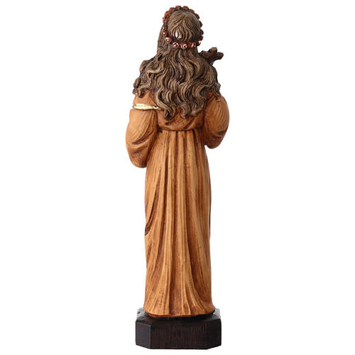 Sainte Rosalie statue peinte résine 20 cm 4