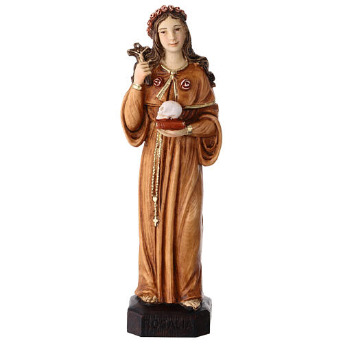 Saint Rosalia statue in painted resin, 20 cm 1