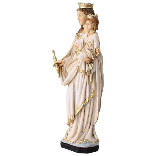 Mary Help of Christians 20x3 cm colored resin plaque 3