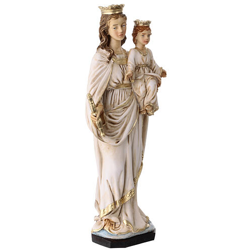 Mary Help of Christians 20x3 cm colored resin plaque 4