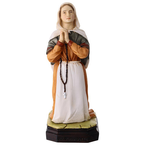 Painted Resin Statue of St Bernadette, 20 cm 1