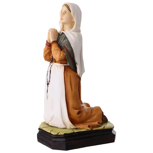 Painted Resin Statue of St Bernadette, 20 cm 2