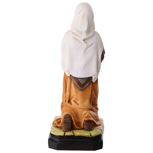 Painted Resin Statue of St Bernadette, 20 cm 4