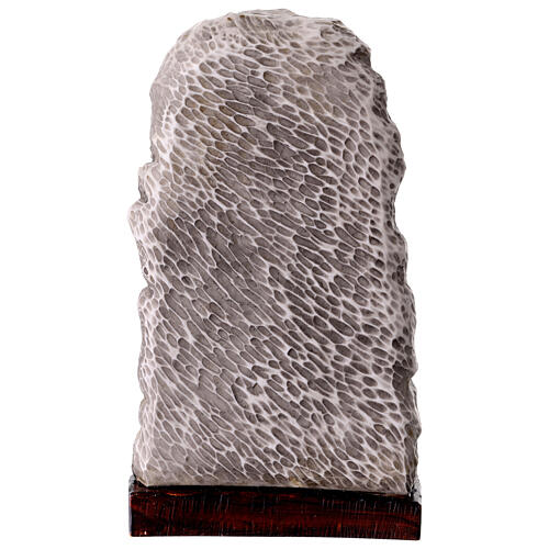 Escultura Aparición Virgen de Lourdes 20x10x5 cm resina 6
