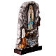 Grotte des apparitions Notre-Dame de Lourdes 20x10x5 cm résine s5