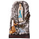 Grotta apparizione Madonna di Lourdes 20x10x5 cm resina s1