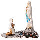 Apparizione Madonna di Lourdes a Bernadette resina colorata 15 cm s1