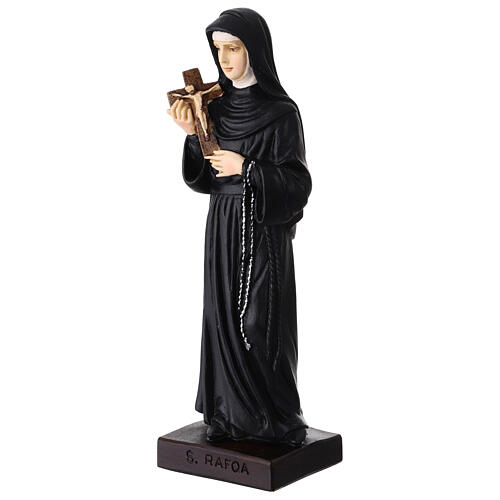 Santa Rafqa statua resina colorata 20 cm 2