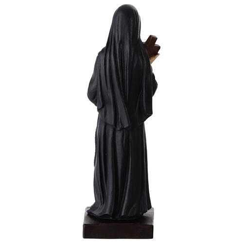 Santa Rafqa statua resina colorata 20 cm 4