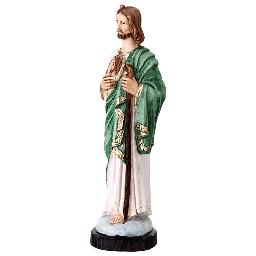Estátua de São Judas resina colorida 25 cm 2