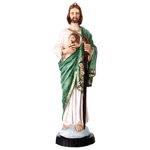 St Jude Statue in Colored Resin, 25 cm 1