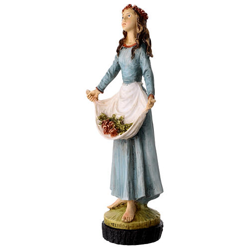 Statua Santa Rosa resina dipinta a mano 25 cm 3