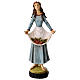 Statua Santa Rosa resina dipinta a mano 25 cm s1