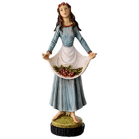 Figurka Święta Róża, żywica, ręcznie malowana, 25 cm