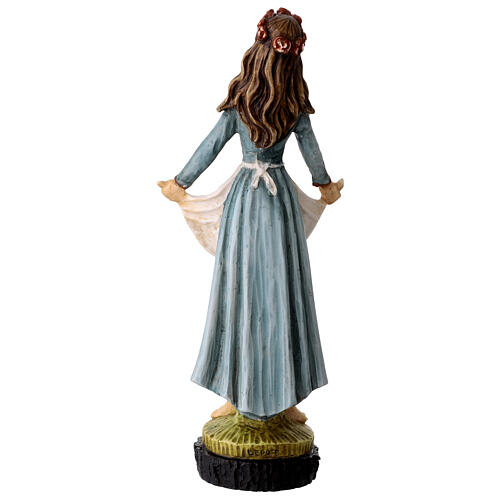 Figurka Święta Róża, żywica, ręcznie malowana, 25 cm 5