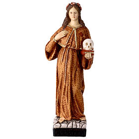 Saint Rosalia Statue in Painted Resin, 25 cm
