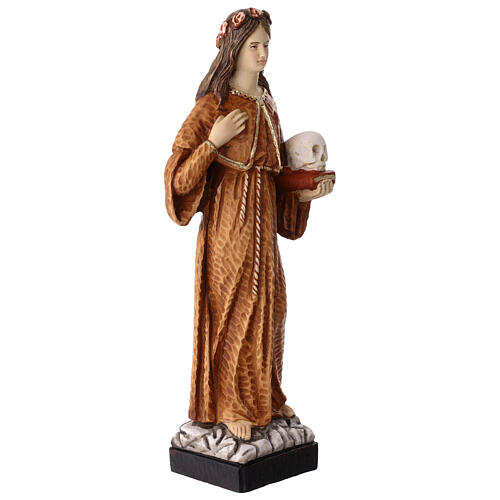 Saint Rosalia Statue in Painted Resin, 25 cm 3
