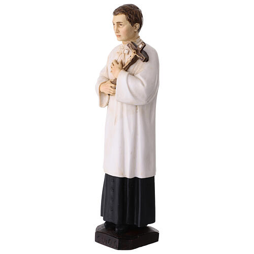 Heiliger Ludwig Gonzaga – bemalte Resin-Statue 28 cm 3