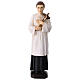 Statue Saint Louis résine colorée 28 cm s1
