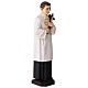 Statue Saint Louis résine colorée 28 cm s5