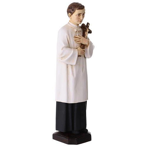 Saint Luigi statue in colored resin, 28 cm 5