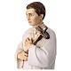 Saint Luigi statue in colored resin, 28 cm s4