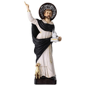 St Dominic statue in colored resin 28 cm