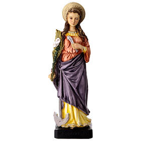 Heilige Filomena – handbemalte Resin-Statue 25 cm