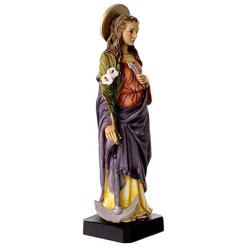 Heilige Filomena – handbemalte Resin-Statue 25 cm 3
