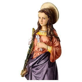 Santa Filomena statua resina dipinta 25 cm