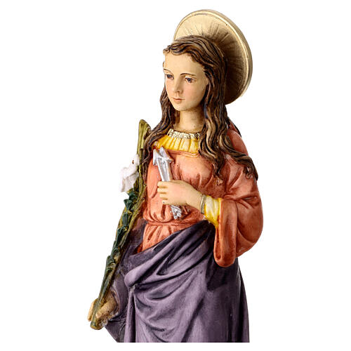 Figurka Święta Filomena, żywica malowana, 25 cm 2