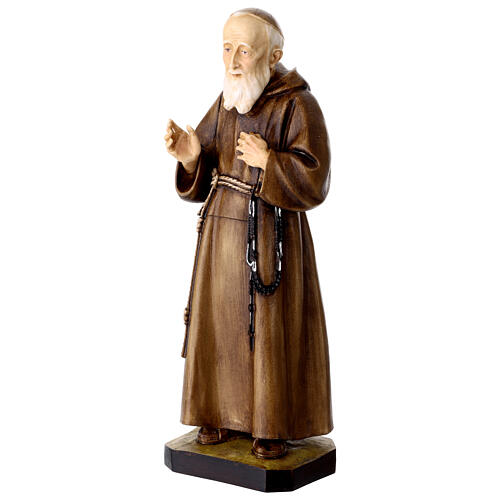 Estatua resina colorida San Leopoldo Mandic 30 cm 3