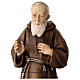 Estatua resina colorida San Leopoldo Mandic 30 cm s2