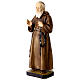 Estatua resina colorida San Leopoldo Mandic 30 cm s3