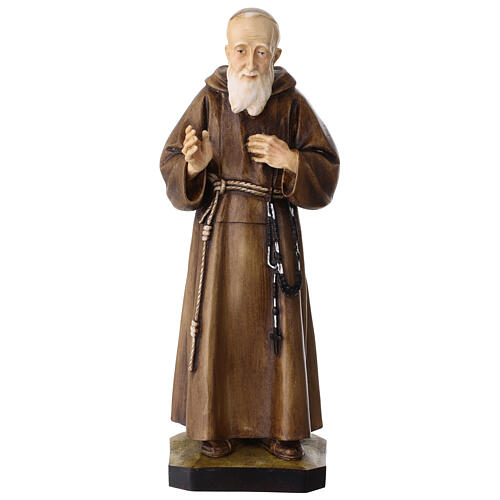 Saint Leopoldo Mandic statue in colored resin, 30 cm 1