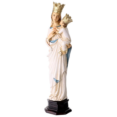 Matki Boża z Trapani, figura kolorowa żywica, 30 cm 3