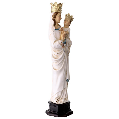 Matki Boża z Trapani, figura kolorowa żywica, 30 cm 4