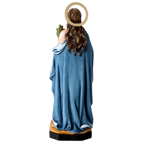 Santa Lucia statua resina dipinta 28 cm 5