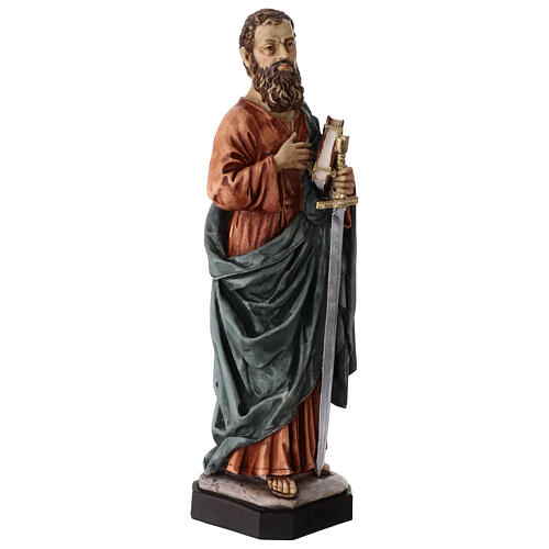 Saint Paul statue in painted resin, 28 cm 4