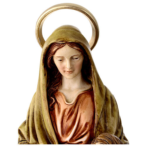 Heilige Anna mit der Jungfrau Maria – handbemalte Statue aus Resin, 30 cm 6