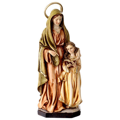 Saint Anne Statue in Painted Resin, 30 cm 1
