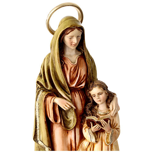 Saint Anne Statue in Painted Resin, 30 cm 2