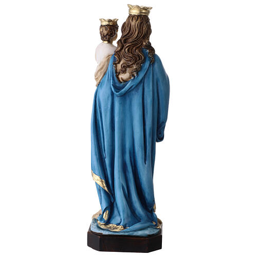 Statue Notre-Dame du Rosaire résine colorée 28 cm 6