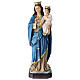 Statua Madonna del Rosario resina colorata 28 cm s1