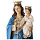 Statua Madonna del Rosario resina colorata 28 cm s2