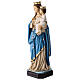 Statua Madonna del Rosario resina colorata 28 cm s3