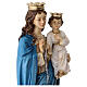 Statua Madonna del Rosario resina colorata 28 cm s4