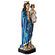 Statua Madonna del Rosario resina colorata 28 cm s5