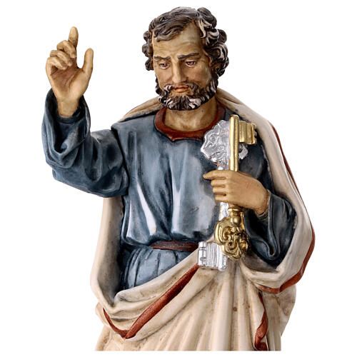 St Peter statue in painted resin, 30 cm 2